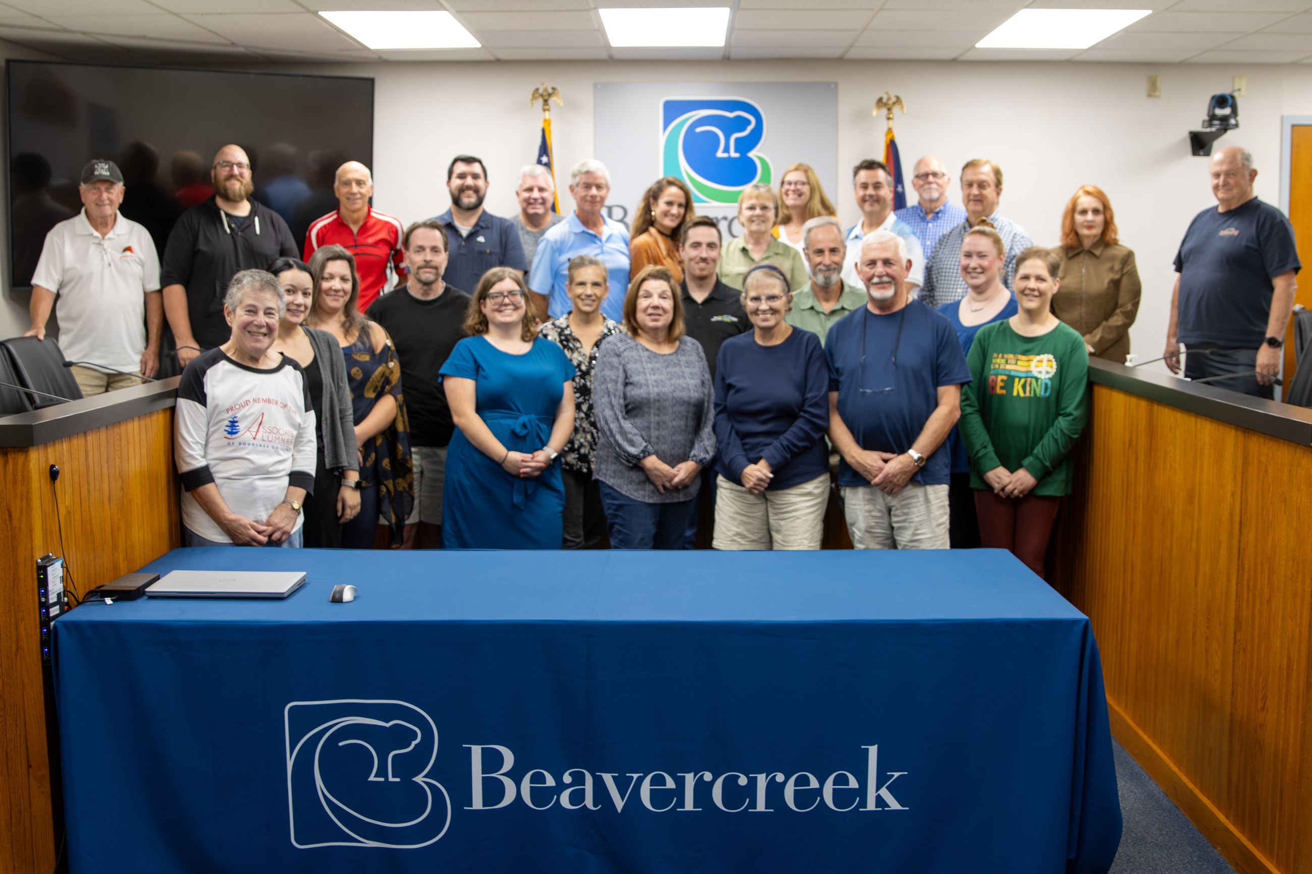 Group of 30 participants of city's citizens academy 