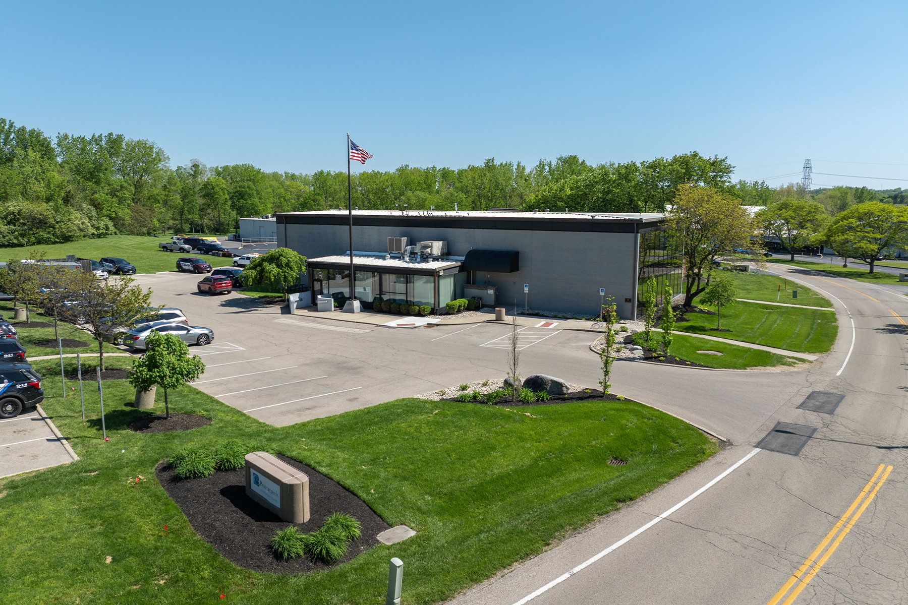 Aerial view of Beavercreek City Hall 